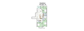 3 bedroom 2 bathroom Floor plan A at Landing at Round Rock, Round Rock, TX, 78681