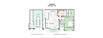 1 bedroom 1 bathroom Floor plan B at Landing at Round Rock, Round Rock, Texas