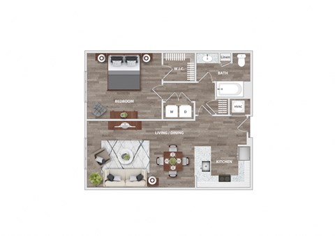1 bed 1 bath I at Lassiter at North Hills, Raleigh, North Carolina