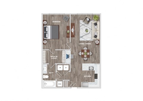 1 bed 1 bath J at Lassiter at North Hills, Raleigh