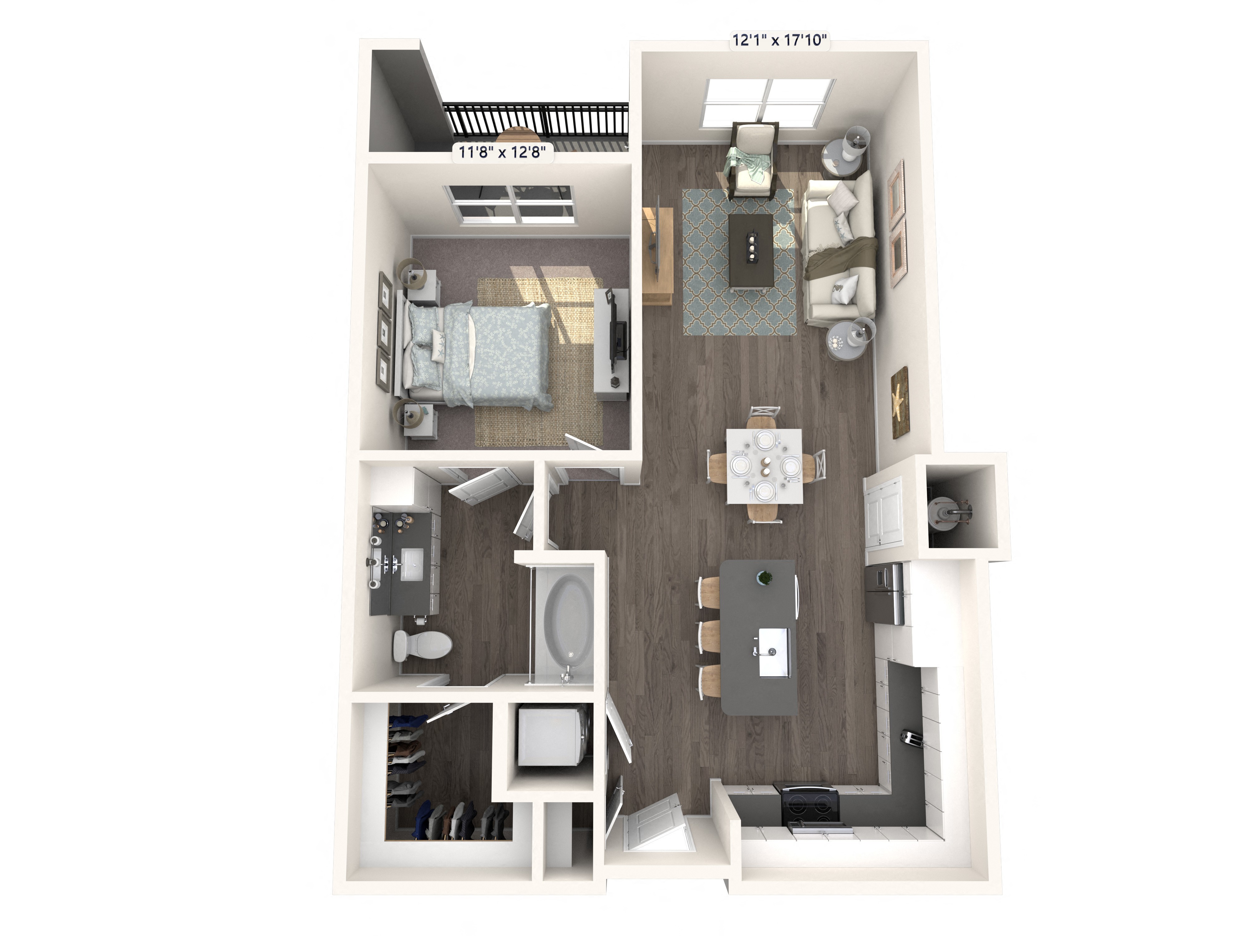 AA3 floorplan at Allure on Parkway, Lake Mary, FL, 32746