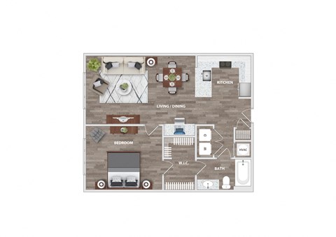 1 bed 1 bath G at Lassiter at North Hills, Raleigh, NC