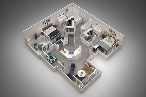 B2R Floor Plan Rendering