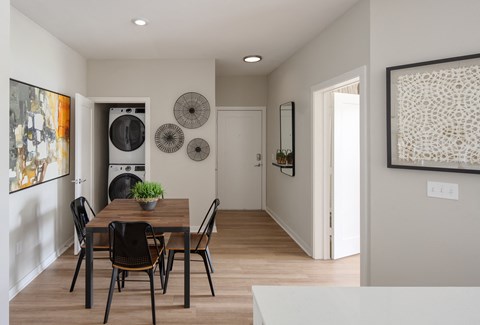 Two Bedroom Model - Bedroom Two - Dining and Laundry