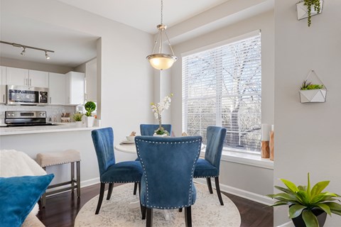 Model Dining Room at The Bluffs at Highlands Ranch, Highlands Ranch, Colorado