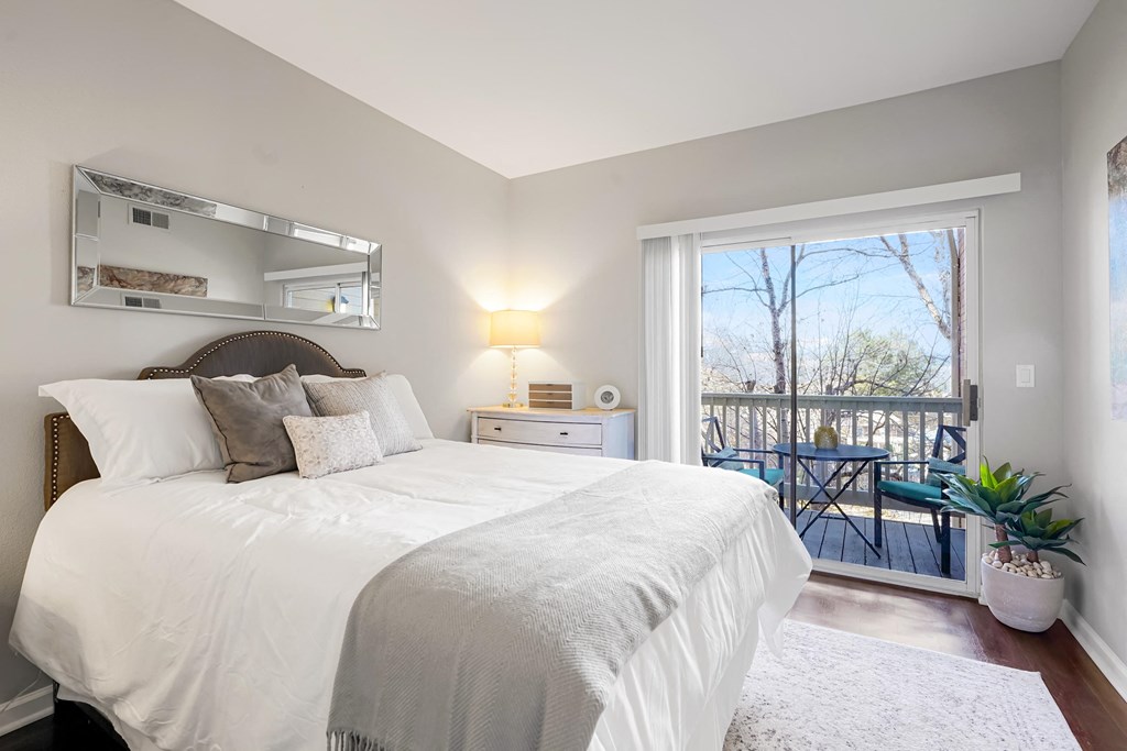 Beautiful Bright Bedroom With Wide Windows at The Bluffs at Highlands Ranch, Highlands Ranch, Colorado