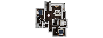 C1A - 1471sf Floor Plan at Artesia Big Creek, Alpharetta, GA, 30005