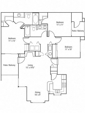 Larkspur Floor Plan Larkspur Floor Plan at The Bluffs at Highlands Ranch, Colorado