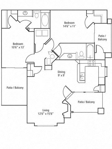 Pinion Floor Plan Pinion Floor Plan at The Bluffs at Highlands Ranch, Highlands Ranch, CO