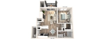 Centerview at Crossroads Athens Floor Plan at Centerview at Crossroads, Raleigh, 27609
