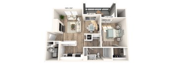 Centerview at Crossroads Sydney Floor Plan at Centerview at Crossroads, Raleigh, NC