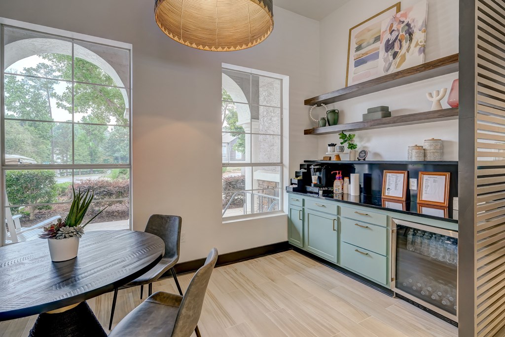 Centerview at Crossroadds Coffee Bar and work area at Centerview at Crossroads, Raleigh, NC