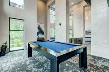 Game Room with Billiards Table at Artesia Big Creek in Alpharetta, GA