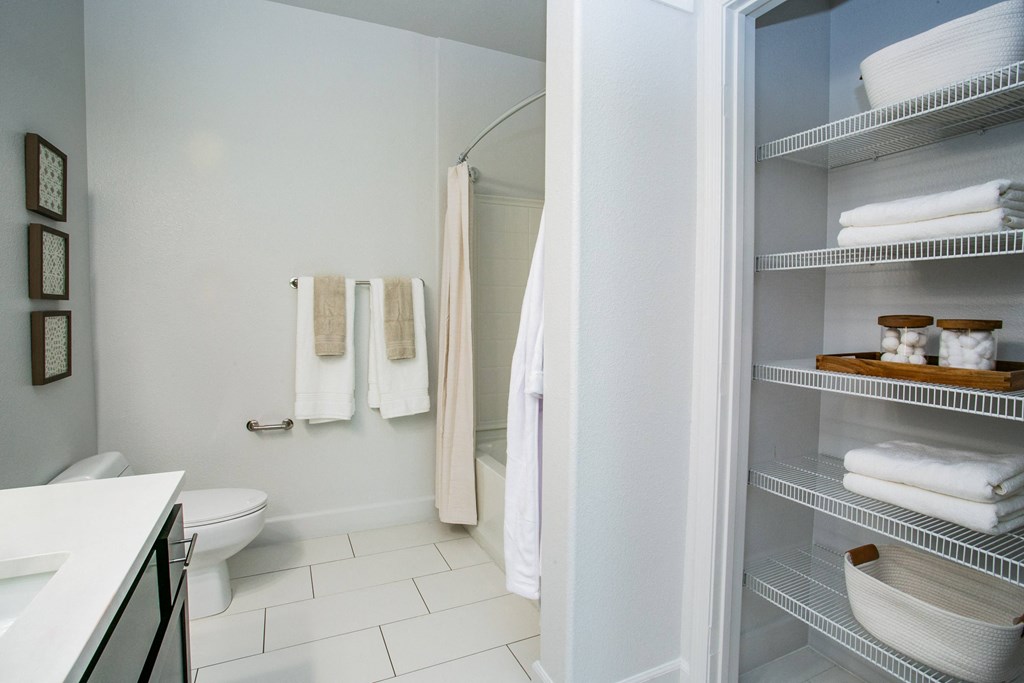 Lyric Apartments bathroom  at Lyric Apartments, Las Vegas, NV