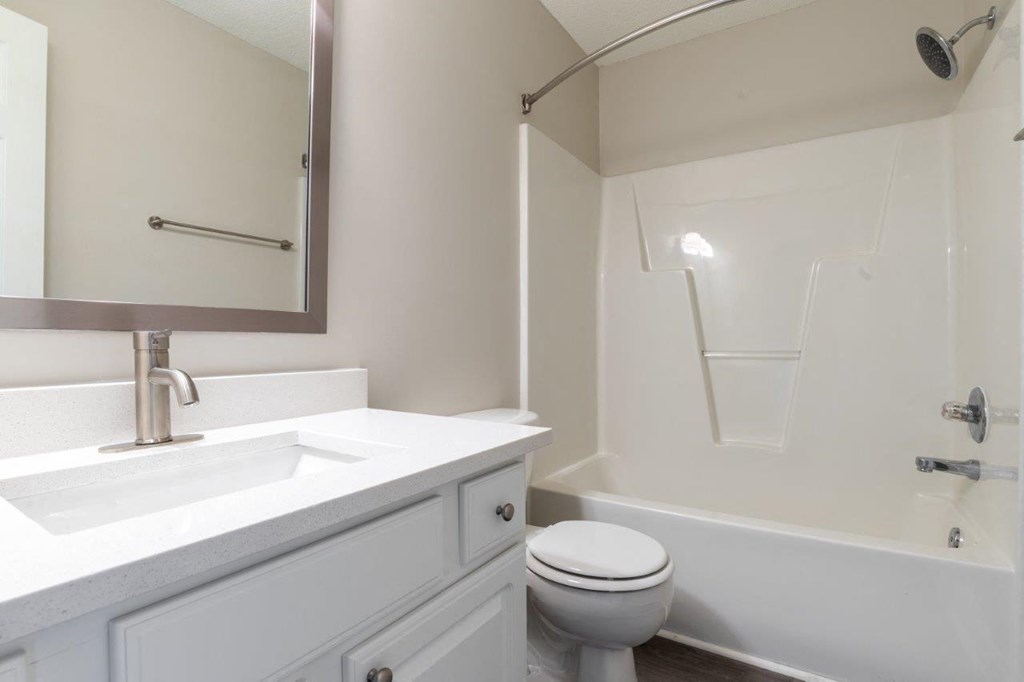 Indigo Apartments Model Bathroom with Bathtub