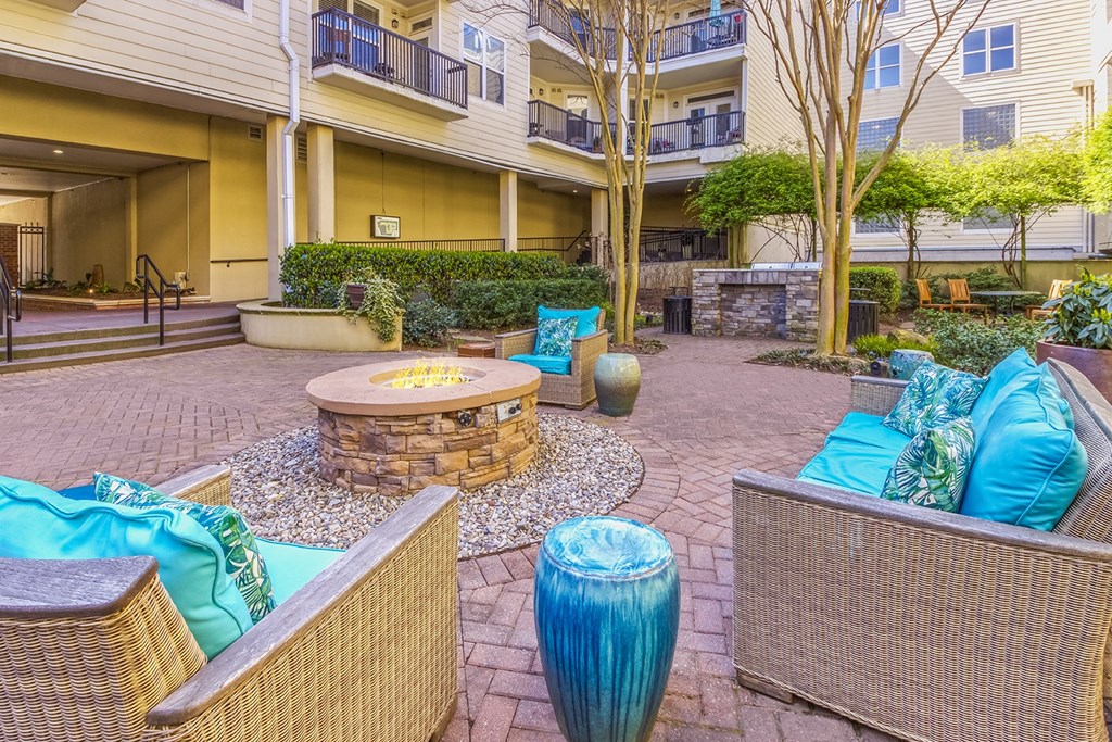 Patio pool side at Lassiter at North Hills, Raleigh, 27609