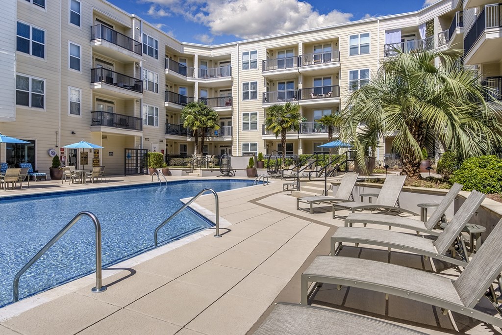 Pool area at Lassiter at North Hills, Raleigh, NC, 27609