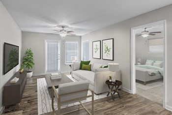Bright Living Room Bright Living Room at Southpoint Crossing in Durham, NC - Photo Gallery 4
