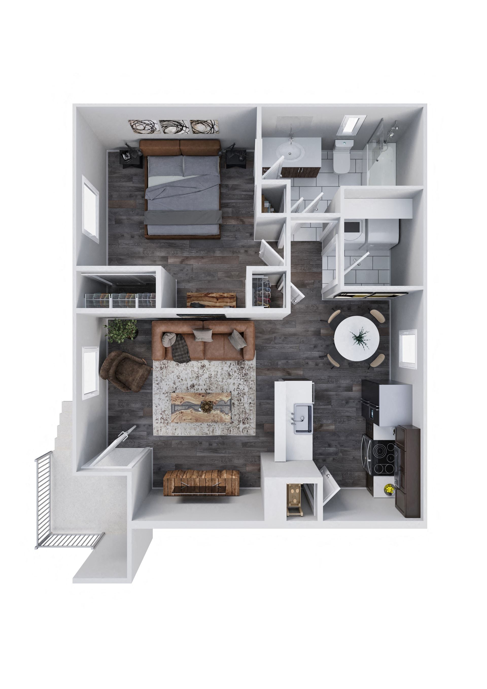 Lyric Apartments in Las Vegas, Nevada 1x1 C Floor Plan