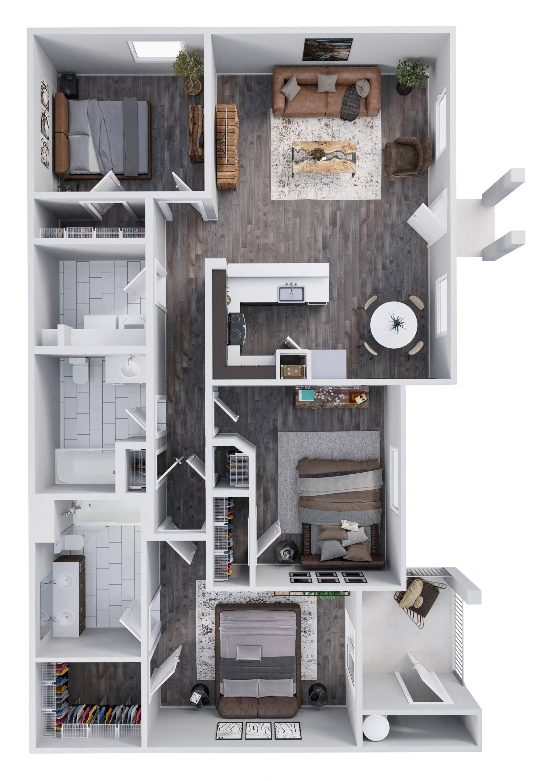 Lyric Apartments in Las Vegas, Nevada 3x2 E Floor Plan