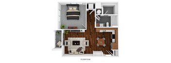 Montane Apartments 3D FP - Blaze  at Montane, CO, 80134