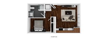 Montane Apartments 3D FP - Crest  at Montane, Colorado, 80134