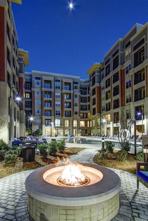 Courtyard Fire Place  at LaVie Southpark, Charlotte, 28209 - Photo Gallery 1