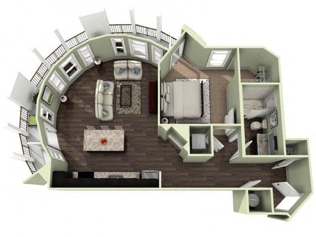 ARLIE Floor Plan ARLIE Floor Plan at LaVie Southpark, Charlotte, North Carolina