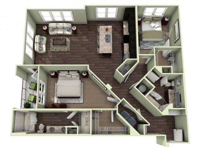 BILTMORE Floor Plan BILTMORE Floor Plan at LaVie Southpark, Charlotte, North Carolina