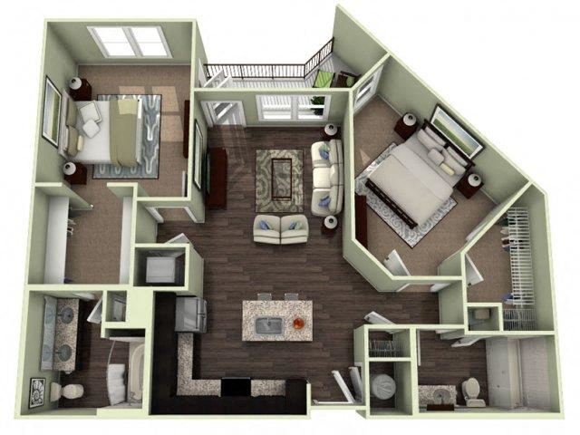 GROVEPARK Floor Plan GROVEPARK Floor Plan at LaVie Southpark, North Carolina, 28209