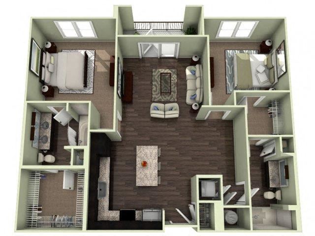 JACKSON Floor Plan JACKSON Floor Plan at LaVie Southpark, Charlotte, NC, 28209