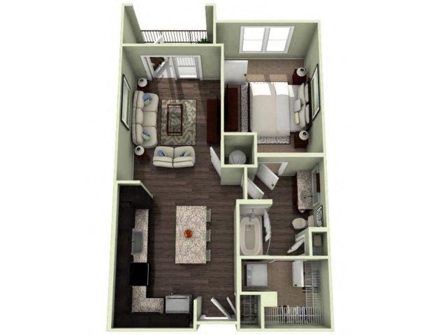 LATTA Floor Plan LATTA Floor Plan at LaVie Southpark, Charlotte, NC, 28209