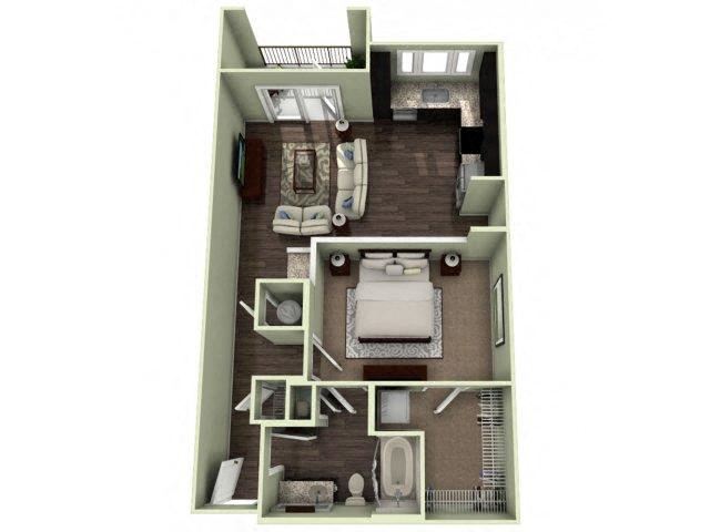 PIEDMONT Floor Plan PIEDMONT Floor Plan at LaVie Southpark, Charlotte, 28209