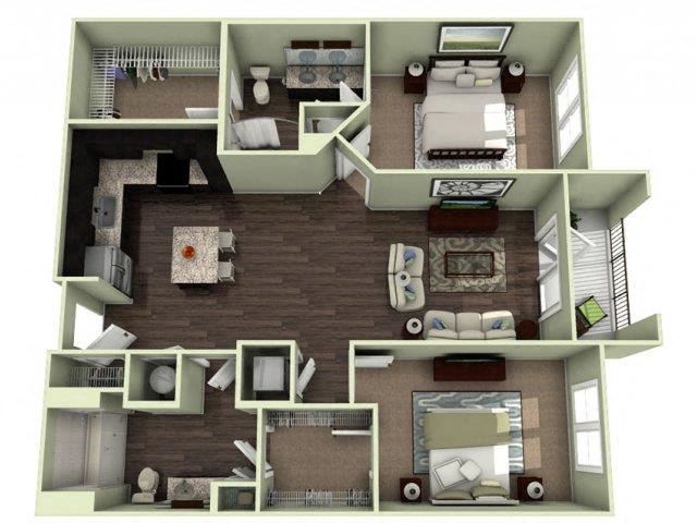 PINEHURST Floor Plan PINEHURST Floor Plan at LaVie Southpark, Charlotte, North Carolina