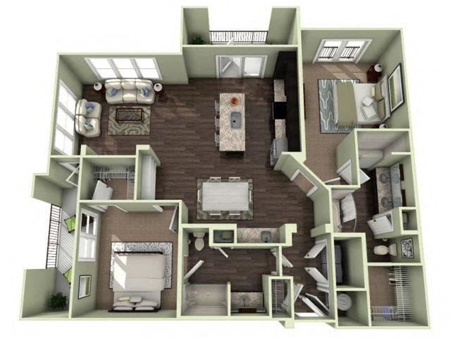 Sanctuary Floor Plan Sanctuary Floor Plan at LaVie Southpark, Charlotte
