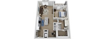 Elwood Indian Trail Apartments 3D Floor Plan A4A