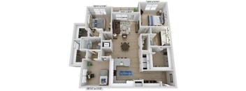Elwood Indian Trail 3D Floor Plan C2A