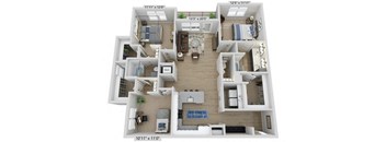 Elwood Indian Trail 3D Floor Plan C2B