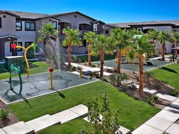 Drone View Of Courtyard at Lyric Apartments, Nevada, 89183 - Photo Gallery 20