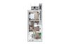 A1B Floor Plan 635 Square-Foot A1B Floor Plan at Indigo Apartments, Morrisville, NC