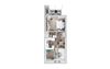A1C Floor Plan 700 Square-Foot A1C Floor Plan at Indigo Apartments, Morrisville, 27560