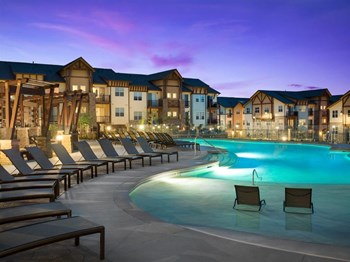 Relaxing Swimming Pool With Sundeck Relaxing Swimming Pool With Sundeck at Montane, Parker - Photo Gallery 4