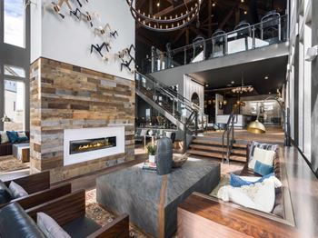 Fireplace in Clubhouse With Standard Fireplaceat Montane, Colorado, 80134