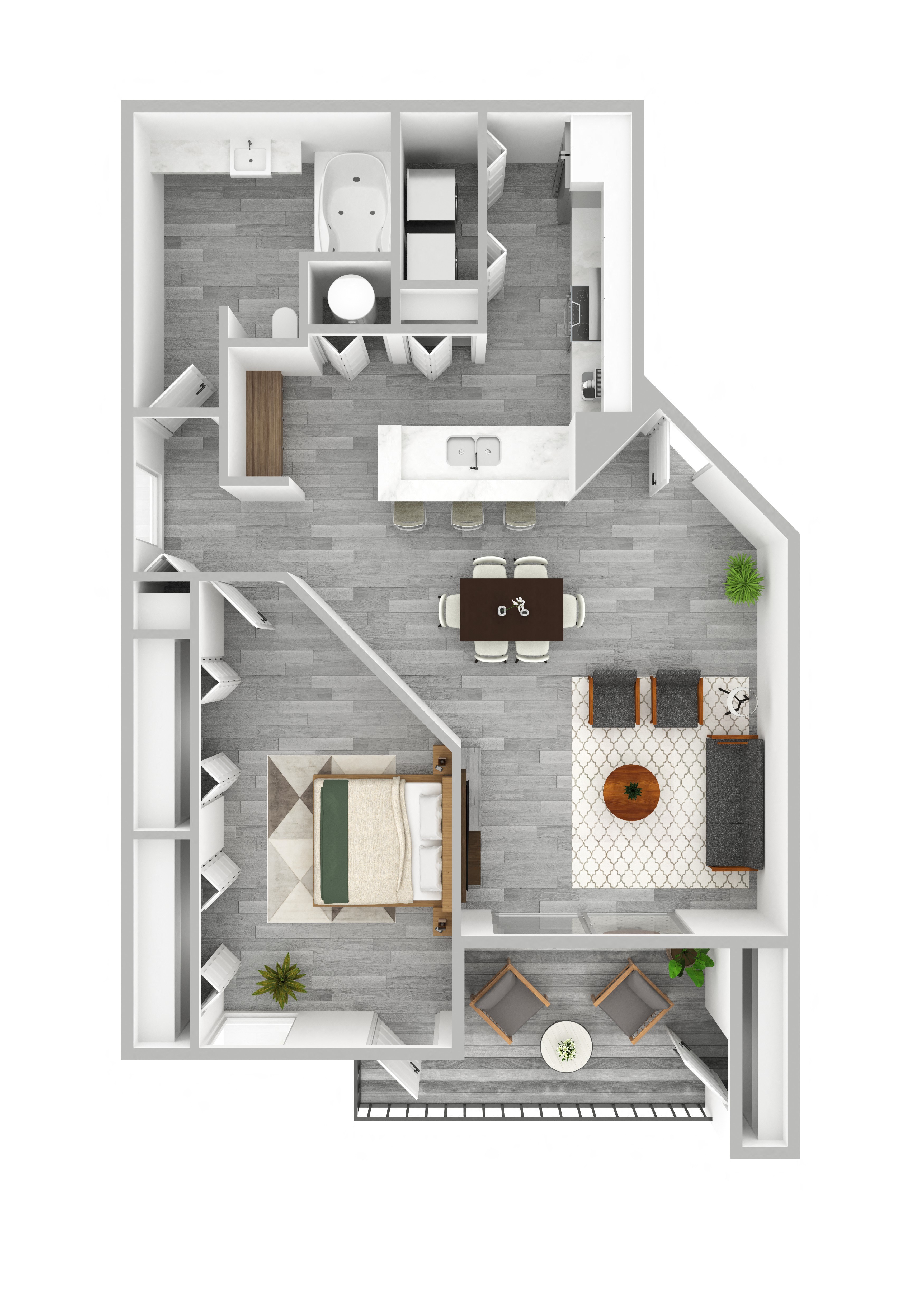 The Preserve at Westchase A2 3D Floor Plan