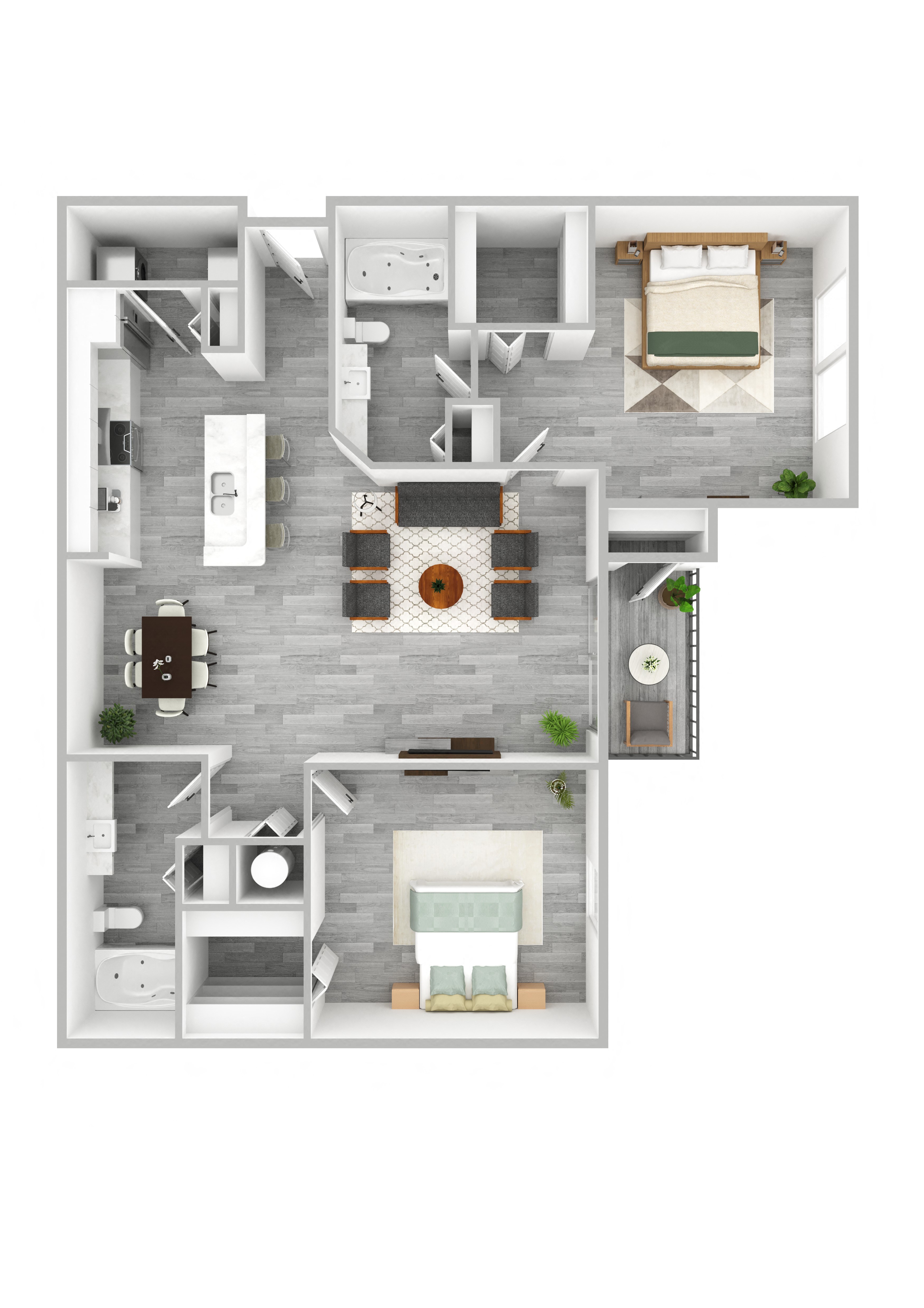 The Preserve at Westchase B1 3D Floor Plan