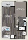 A1 Floor Plan A1 Floor Plan at The Alden at Cedar Park, Cedar Park, 78613