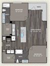 B2 Floor Plan B2 Floor Plan at The Alden at Cedar Park, Cedar Park, TX