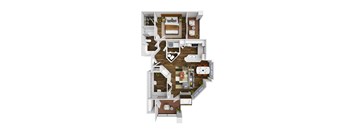 The Bluffs at Highlands Ranch Apartments in Highlands Ranch, Colorado Conifer Floor Plan