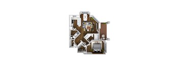 The Bluffs at Highlands Ranch Apartments in Highlands Ranch, Colorado Elkhorn Floor Plan