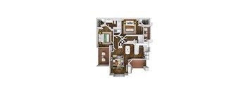 The Bluffs at Highlands Ranch Apartments in Highlands Ranch, Colorado Pinion Floor Plan